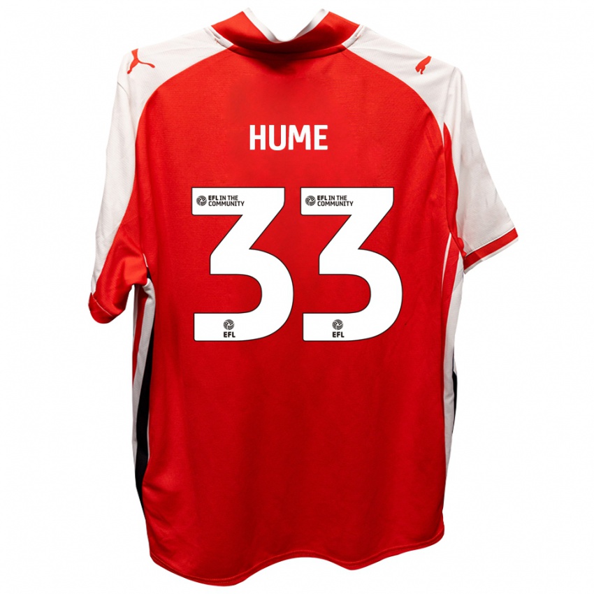 ילדים דנבר היום #33 אדום לבן ג'רזי ביתית 2025/26 חולצה קצרה