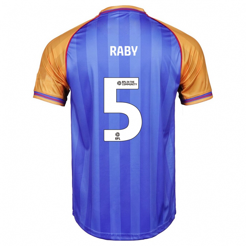 ילדים Alice Raby #5 כחול כתום ג'רזי ביתית 2025/26 חולצה קצרה