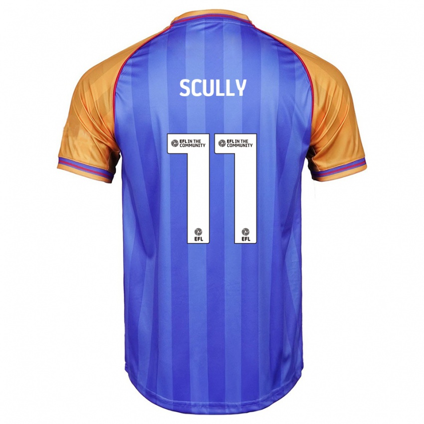 ילדים אנתוני סקאלי #11 כחול כתום ג'רזי ביתית 2025/26 חולצה קצרה