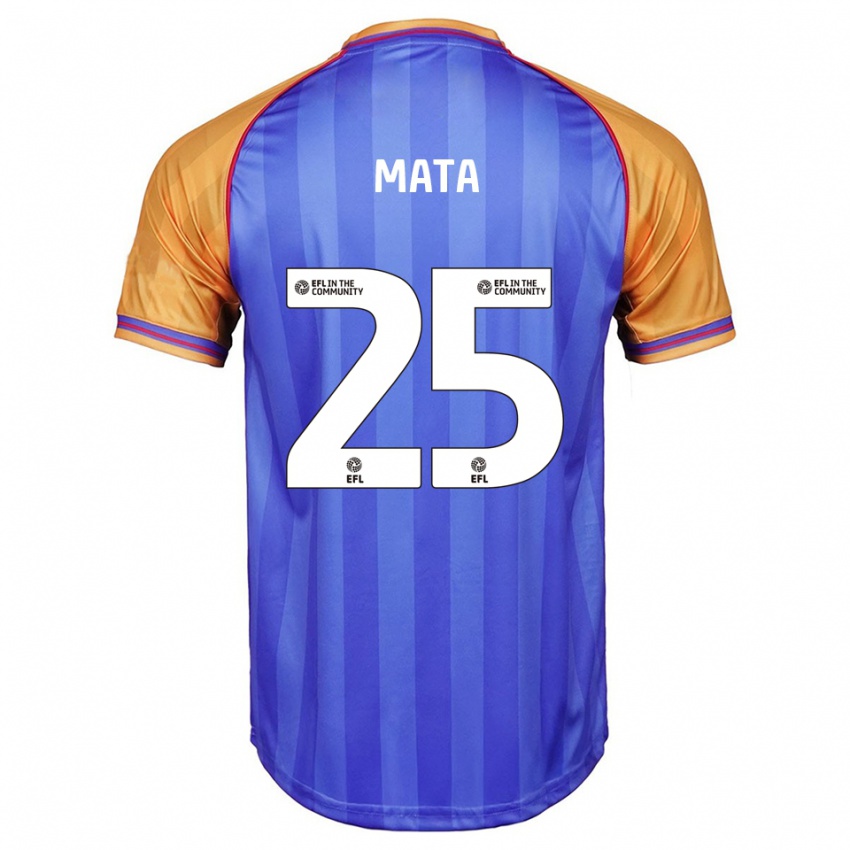 ילדים מקס מאטה #25 כחול כתום ג'רזי ביתית 2025/26 חולצה קצרה