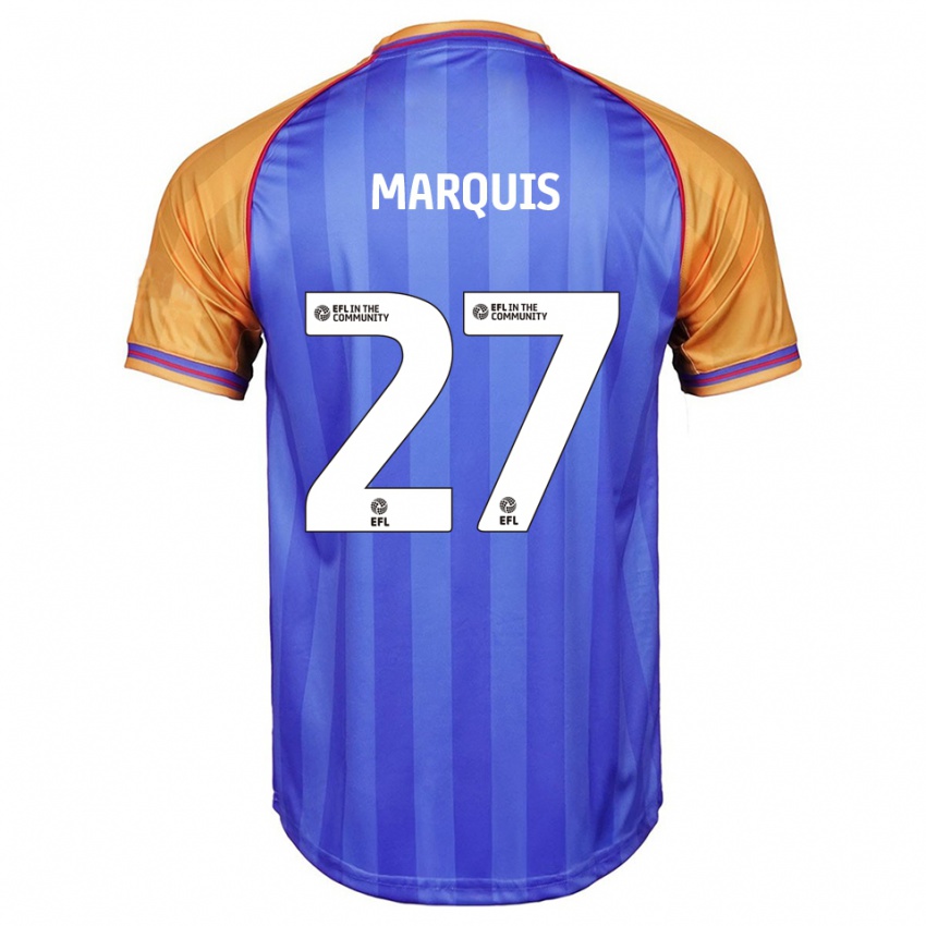 ילדים ג'ון מרקיז #27 כחול כתום ג'רזי ביתית 2025/26 חולצה קצרה