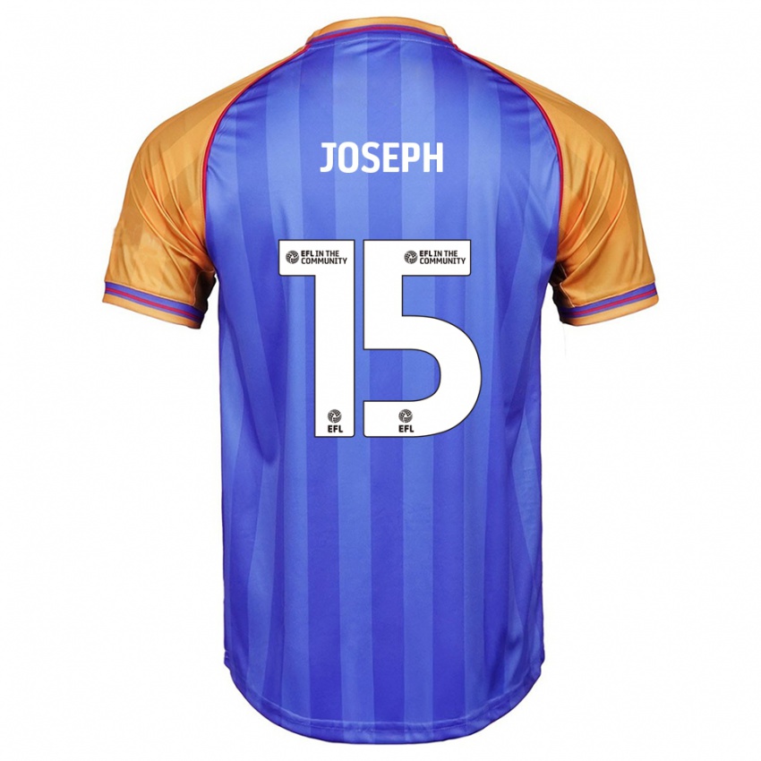 ילדים Megan Joseph #15 כחול כתום ג'רזי ביתית 2025/26 חולצה קצרה