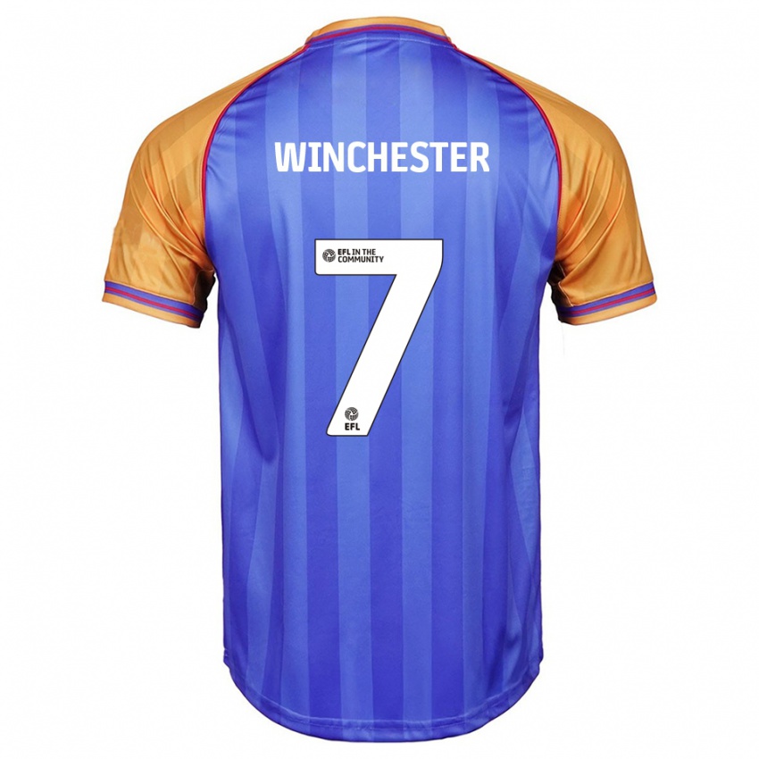 ילדים קארל וינצ׳סטר #7 כחול כתום ג'רזי ביתית 2025/26 חולצה קצרה
