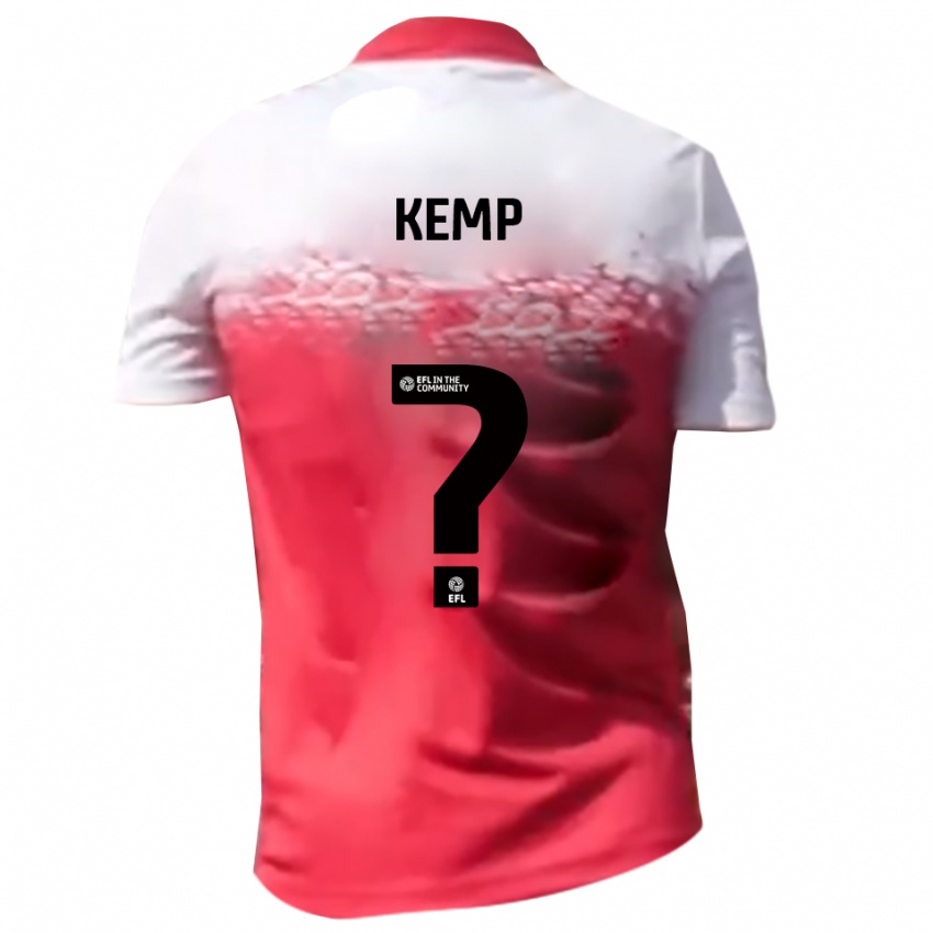 ילדים James Kemp #0 אדום לבן ג'רזי ביתית 2025/26 חולצה קצרה