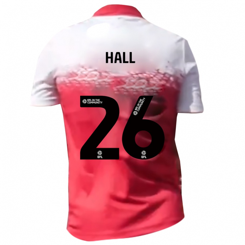 ילדים Charlie Hall #26 אדום לבן ג'רזי ביתית 2025/26 חולצה קצרה