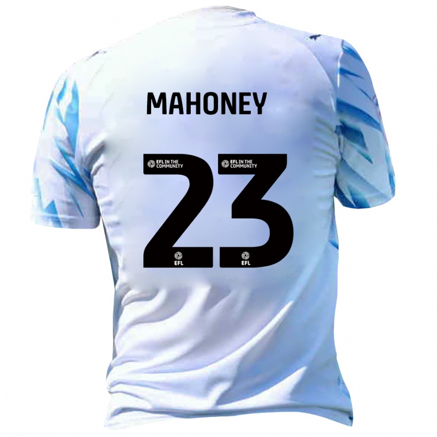 ילדים קונור מהוני #23 לבן תכלת ג'רזי ביתית 2025/26 חולצה קצרה