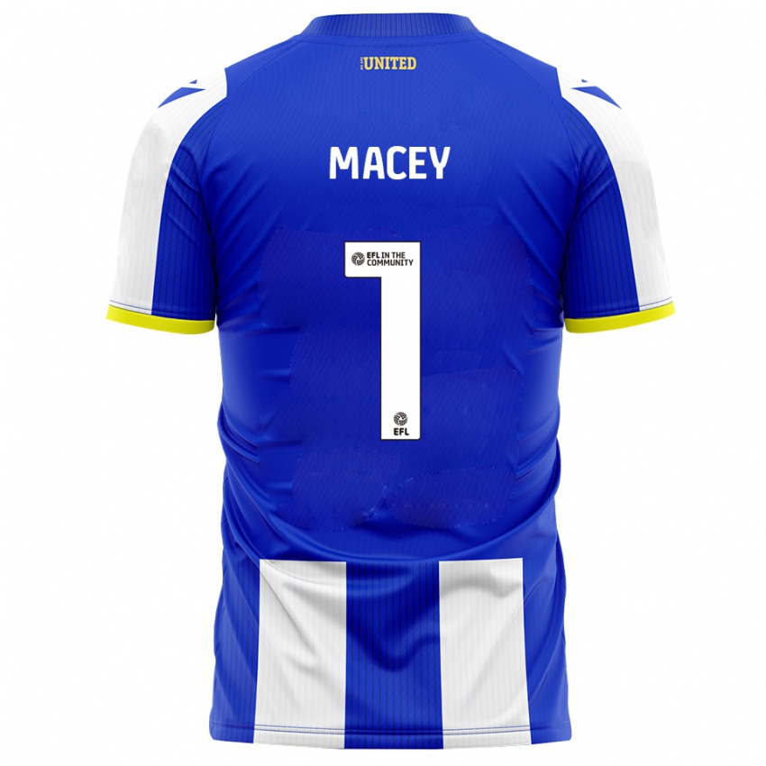 ילדים מאט מייסי #1 כחול לבן ג'רזי ביתית 2025/26 חולצה קצרה