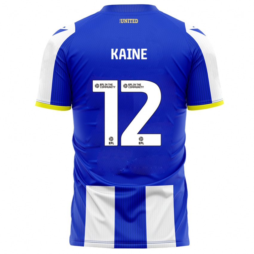 ילדים Louise Kaine #12 כחול לבן ג'רזי ביתית 2025/26 חולצה קצרה