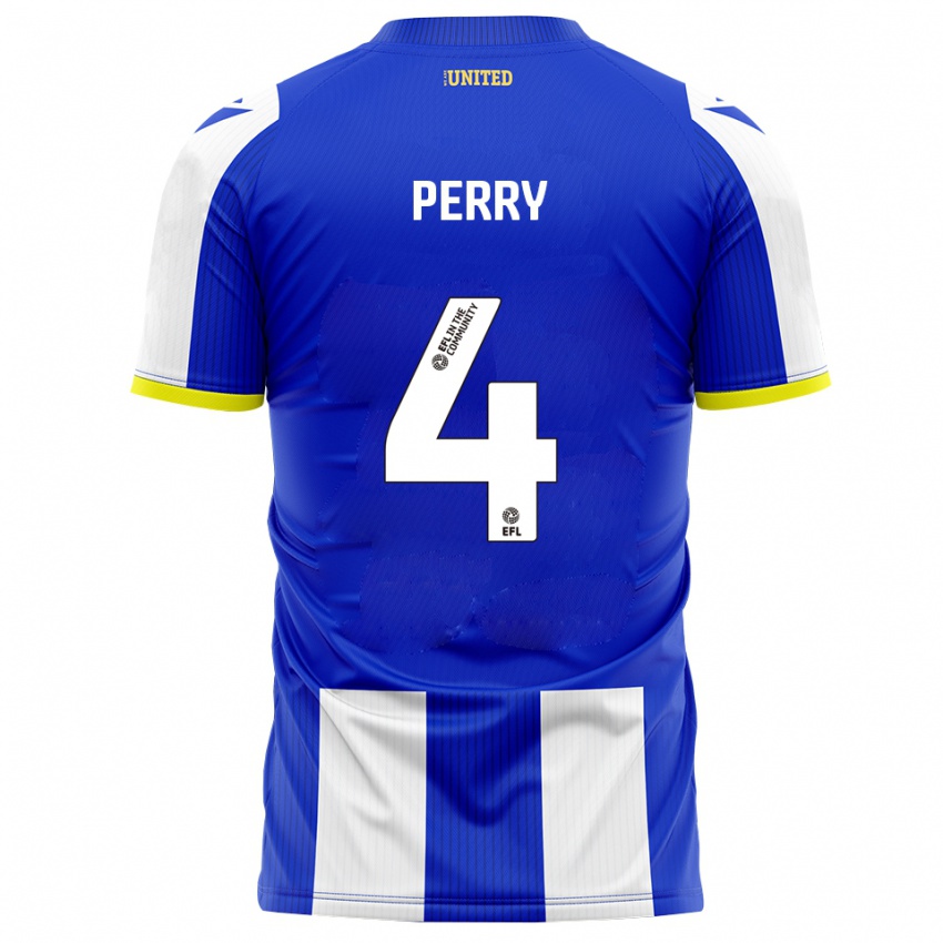 ילדים בן פרי #4 כחול לבן ג'רזי ביתית 2025/26 חולצה קצרה