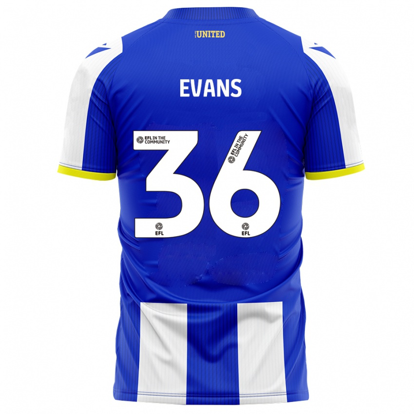 ילדים מקיסה אוונס #36 כחול לבן ג'רזי ביתית 2025/26 חולצה קצרה