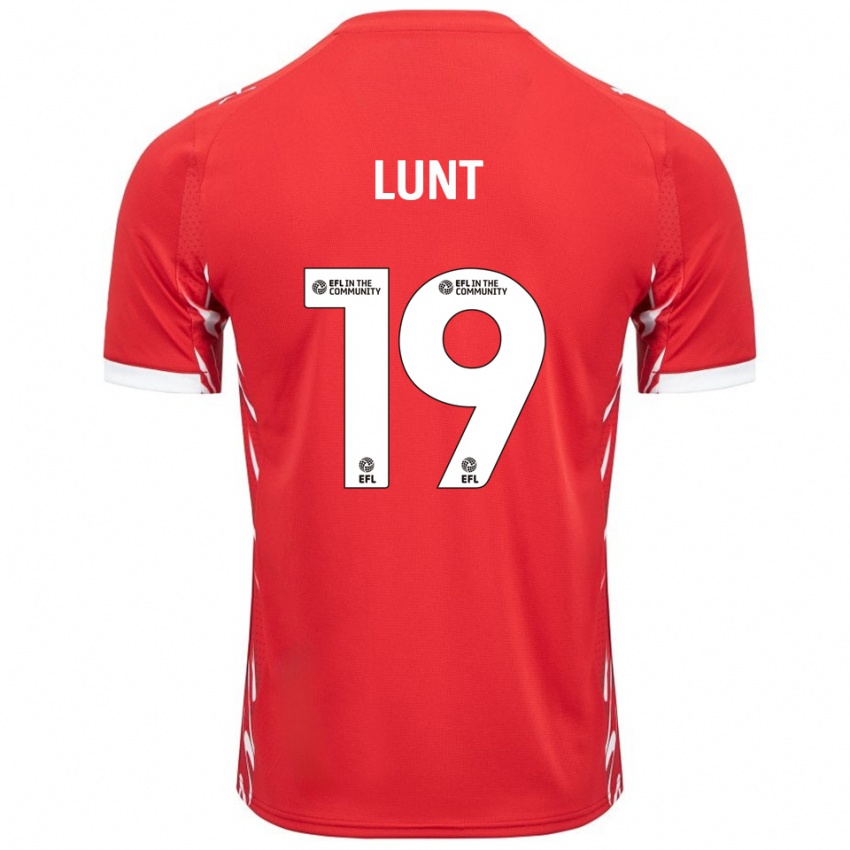 ילדים אוון אלן לונט #19 אדום לבן ג'רזי ביתית 2025/26 חולצה קצרה