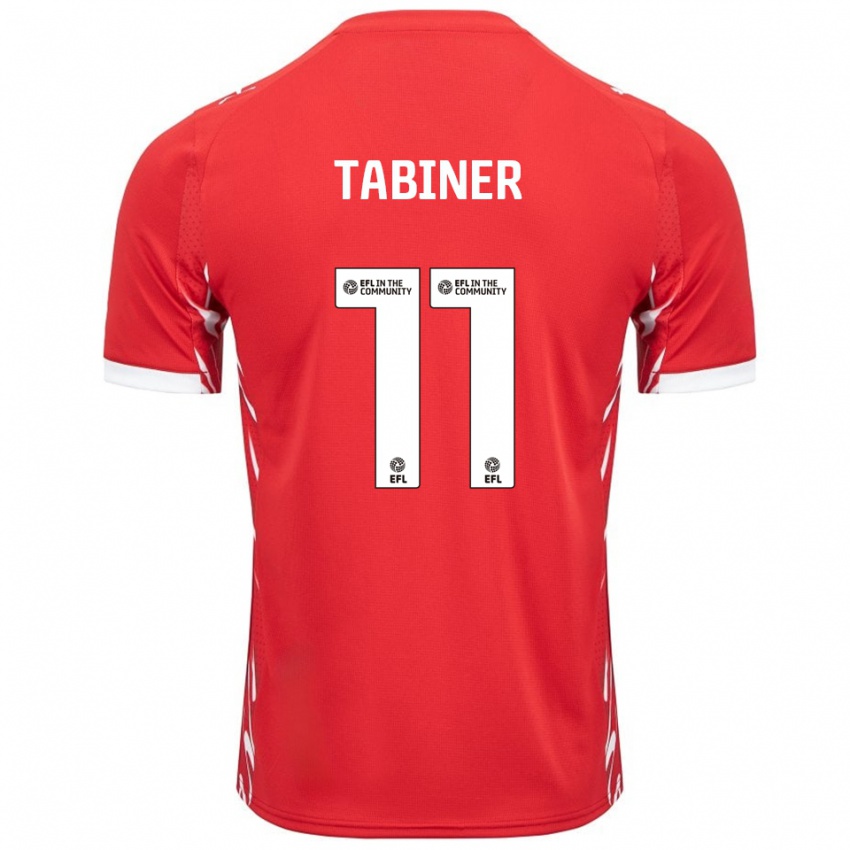 ילדים ג'ואל טבינר #11 אדום לבן ג'רזי ביתית 2025/26 חולצה קצרה