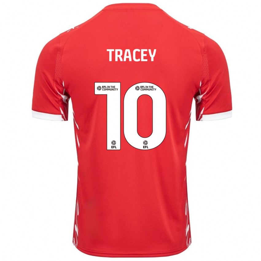 ילדים שילאו טרייסי #10 אדום לבן ג'רזי ביתית 2025/26 חולצה קצרה