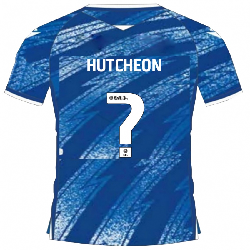 ילדים George Hutcheon #0 כחול לבן ג'רזי ביתית 2025/26 חולצה קצרה