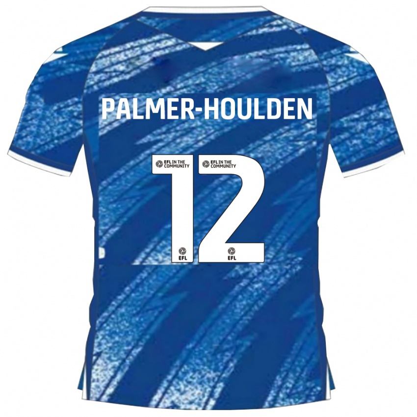 ילדים סב פאלמר-הולדן #12 כחול לבן ג'רזי ביתית 2025/26 חולצה קצרה