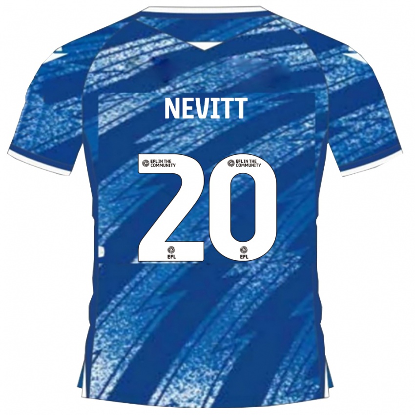 ילדים אליוט נוויט #20 כחול לבן ג'רזי ביתית 2025/26 חולצה קצרה