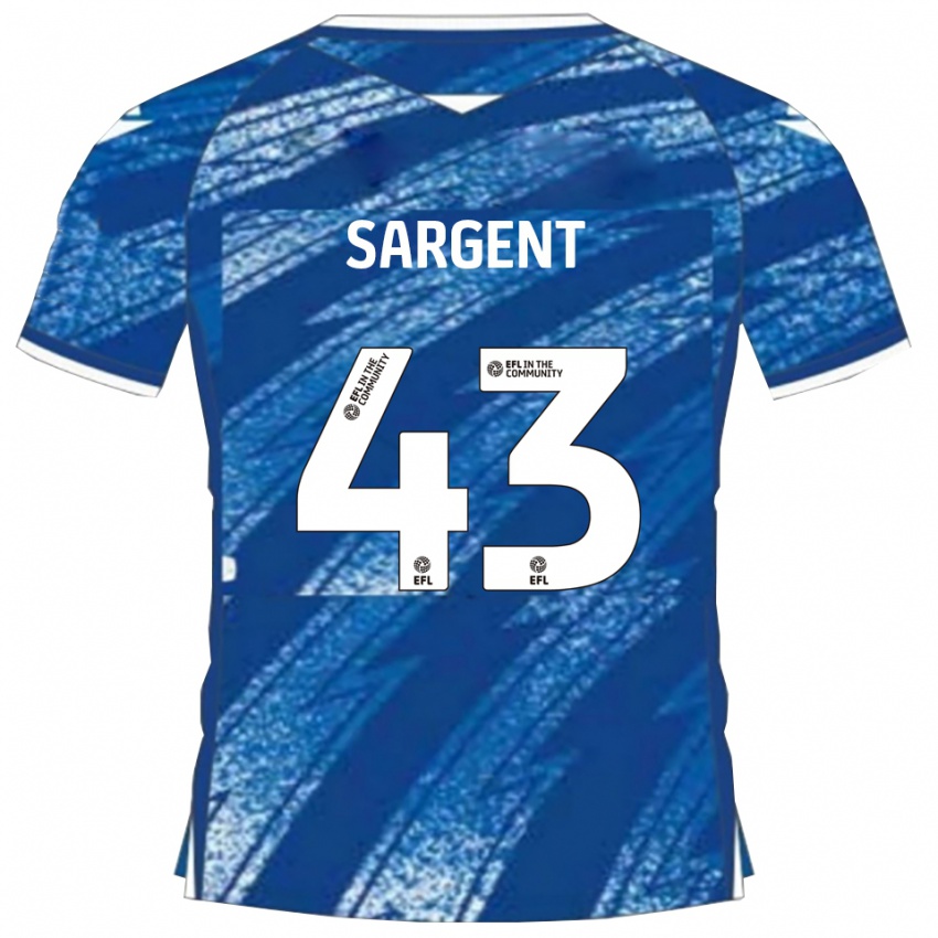 ילדים Stan Sargent #43 כחול לבן ג'רזי ביתית 2025/26 חולצה קצרה