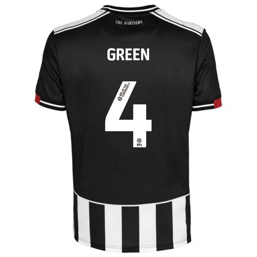 ילדים קירן גרין #4 שחור לבן אדום ג'רזי ביתית 2025/26 חולצה קצרה