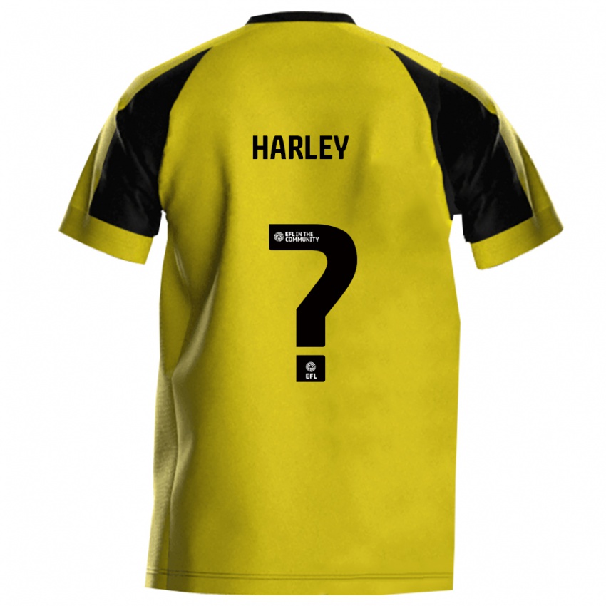 ילדים Tobi Harley #0 צהוב אפור ג'רזי ביתית 2025/26 חולצה קצרה