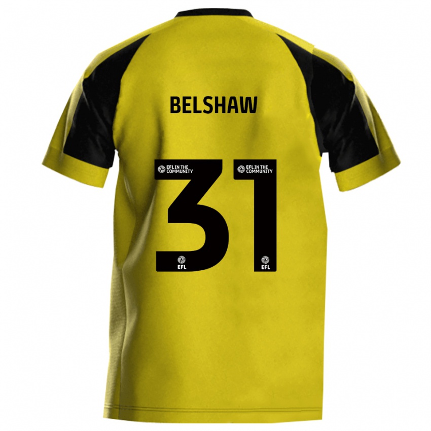 ילדים ג'יימס בלשו #31 צהוב אפור ג'רזי ביתית 2025/26 חולצה קצרה