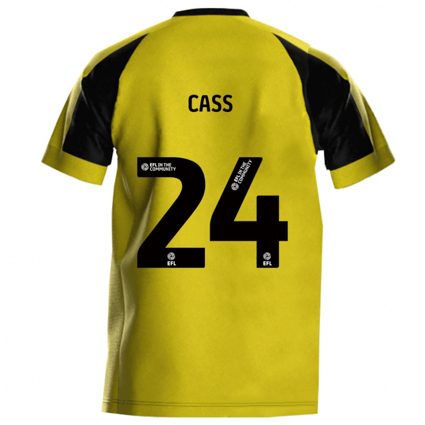 ילדים Lewis Cass #24 צהוב אפור ג'רזי ביתית 2025/26 חולצה קצרה