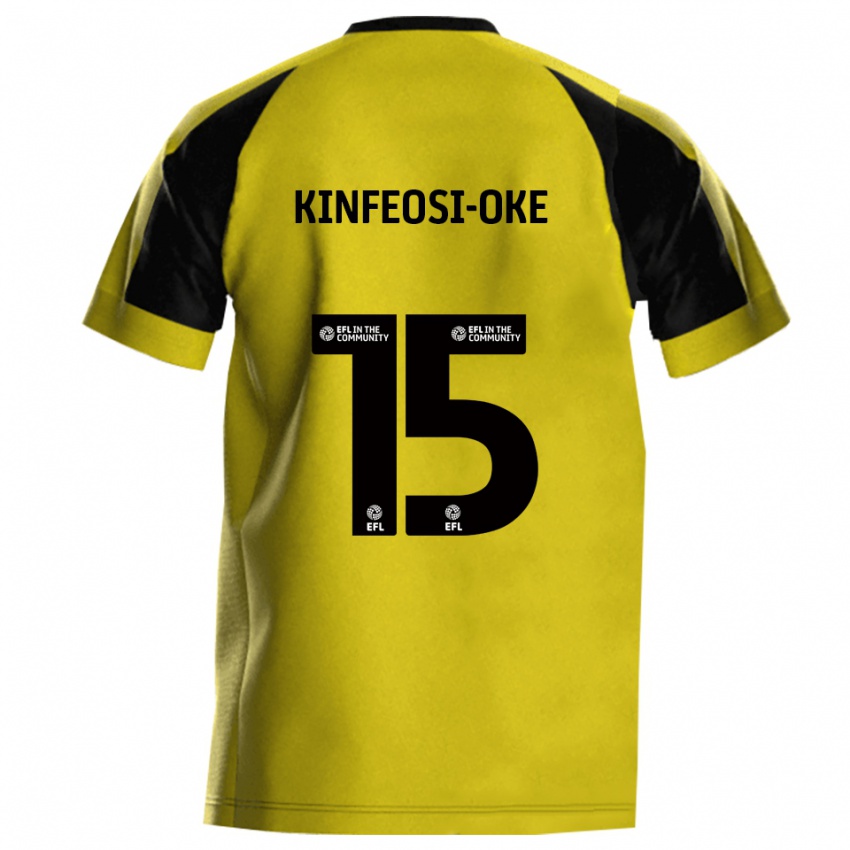 ילדים Tioluwanimofe Kinfeosi-Oke #15 צהוב אפור ג'רזי ביתית 2025/26 חולצה קצרה