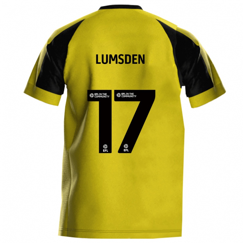 ילדים Alfie Lumsden #17 צהוב אפור ג'רזי ביתית 2025/26 חולצה קצרה