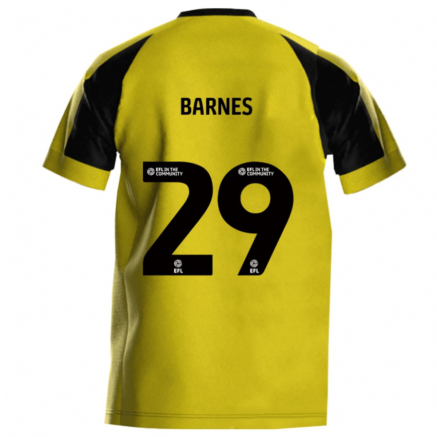 ילדים Lucas Barnes #29 צהוב אפור ג'רזי ביתית 2025/26 חולצה קצרה