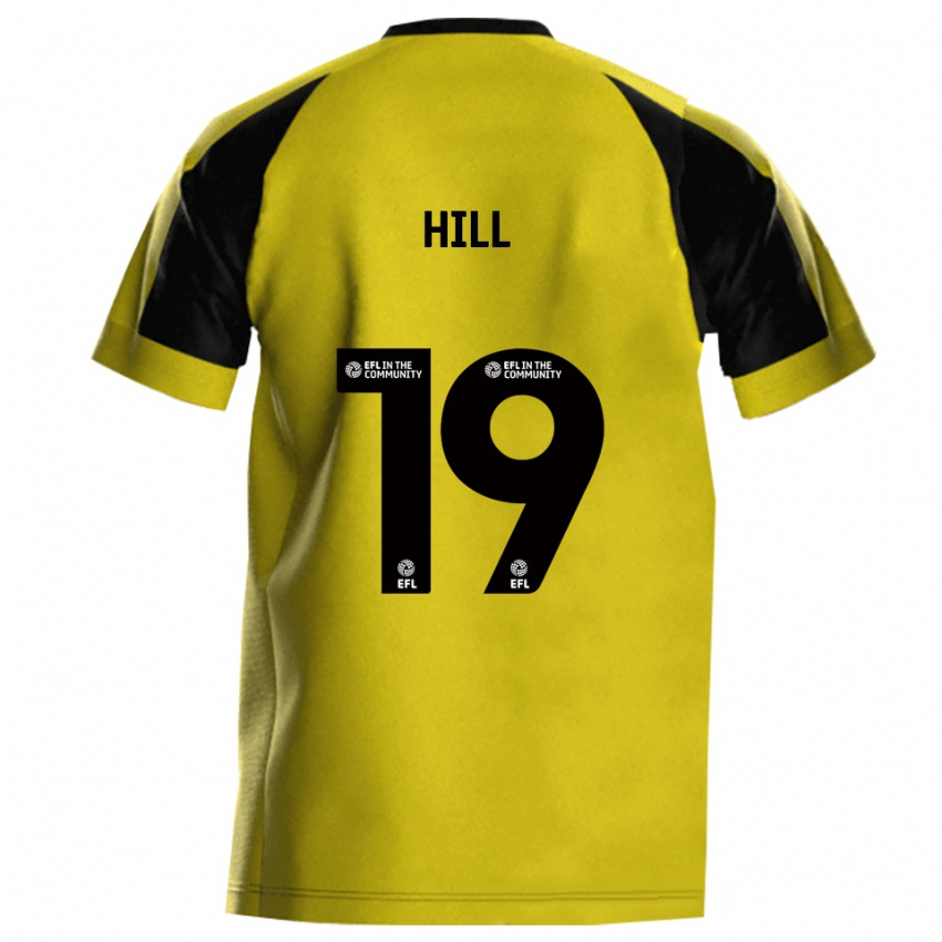 ילדים טום היל #19 צהוב אפור ג'רזי ביתית 2025/26 חולצה קצרה