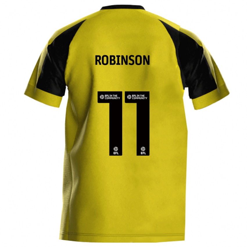 ילדים Oli Robinson #11 צהוב אפור ג'רזי ביתית 2025/26 חולצה קצרה