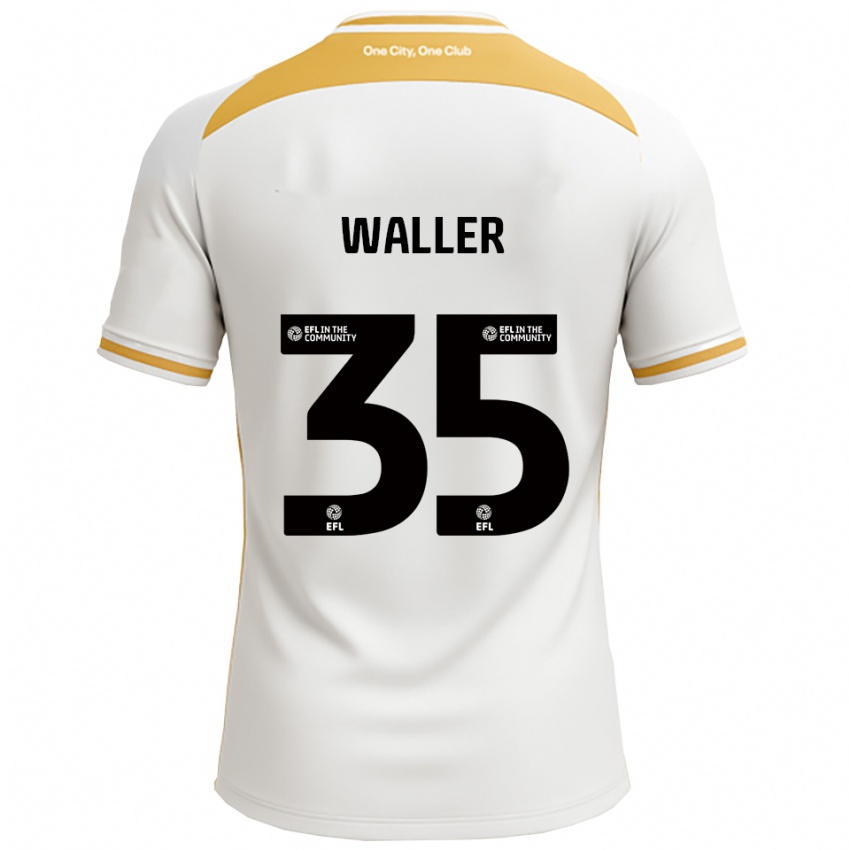 ילדים Charlie Waller #35 לבן זהב ג'רזי ביתית 2025/26 חולצה קצרה