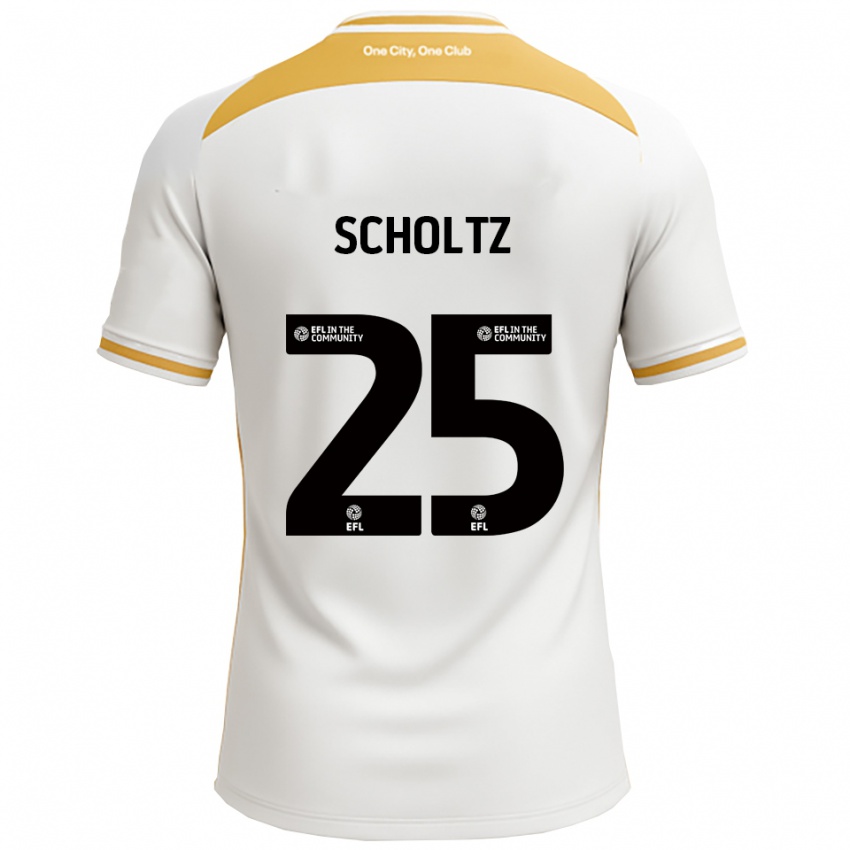 ילדים פניקס שולץ #25 לבן זהב ג'רזי ביתית 2025/26 חולצה קצרה