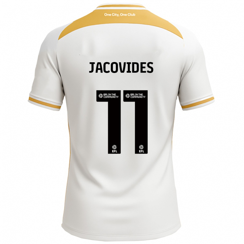 ילדים Annaliese Jacovides #11 לבן זהב ג'רזי ביתית 2025/26 חולצה קצרה