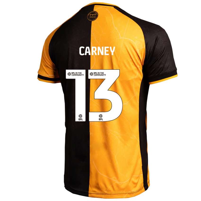 ילדים ג'ייקוב קרני #13 צהוב שחור ג'רזי ביתית 2025/26 חולצה קצרה