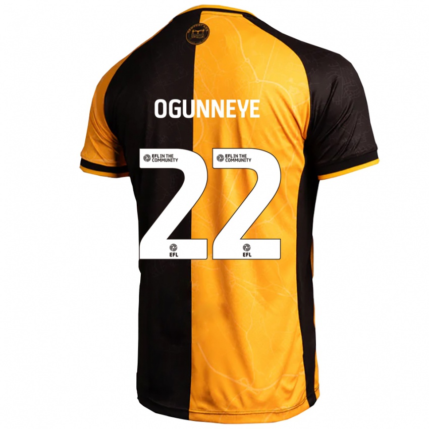 ילדים חביב אוגונייה #22 צהוב שחור ג'רזי ביתית 2025/26 חולצה קצרה