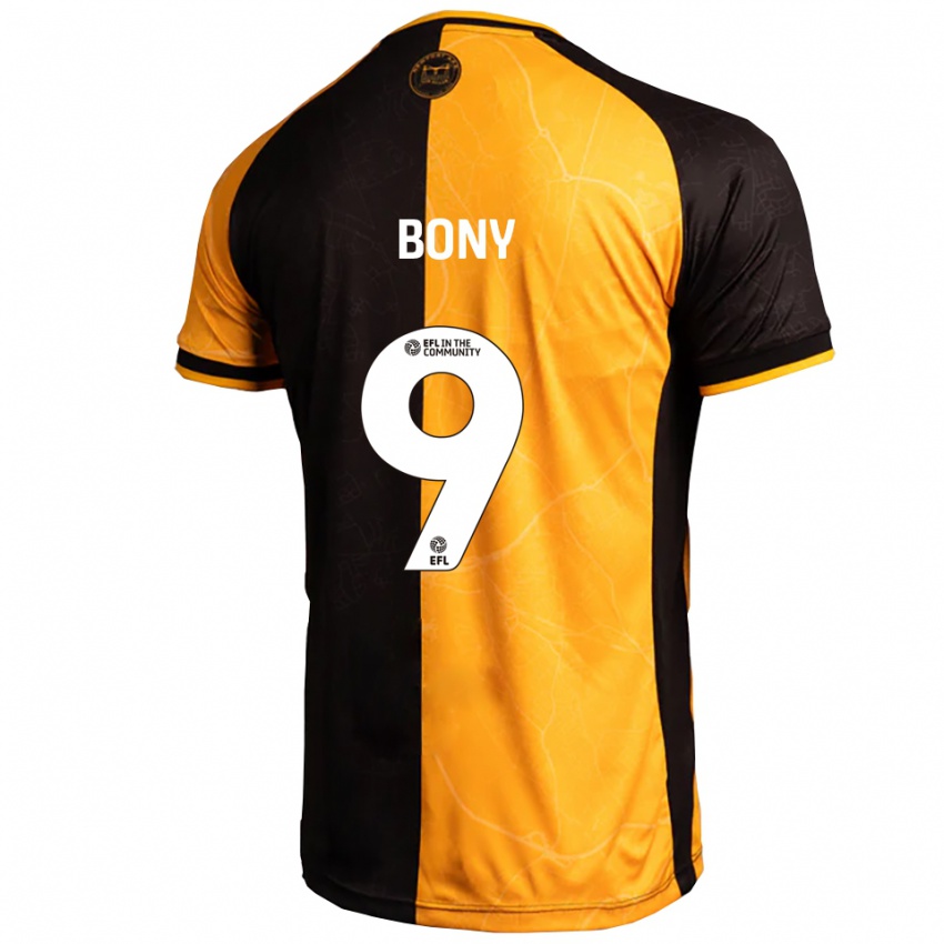 ילדים Orphee Bony #9 צהוב שחור ג'רזי ביתית 2025/26 חולצה קצרה