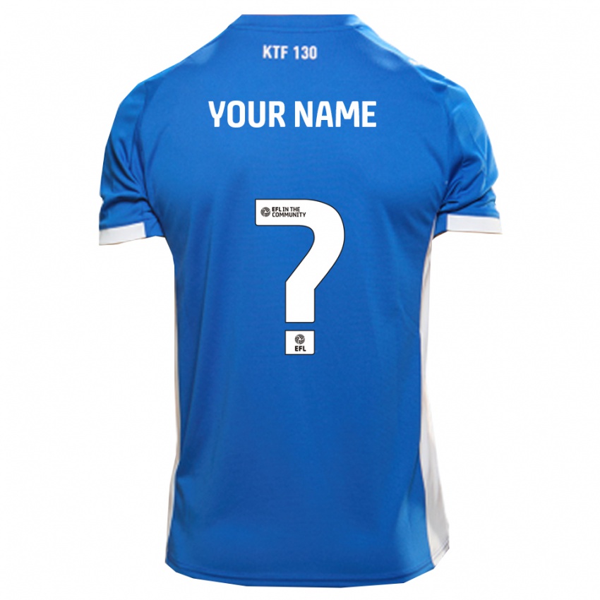 ילדים השם שלך #0 כחול לבן ג'רזי ביתית 2025/26 חולצה קצרה