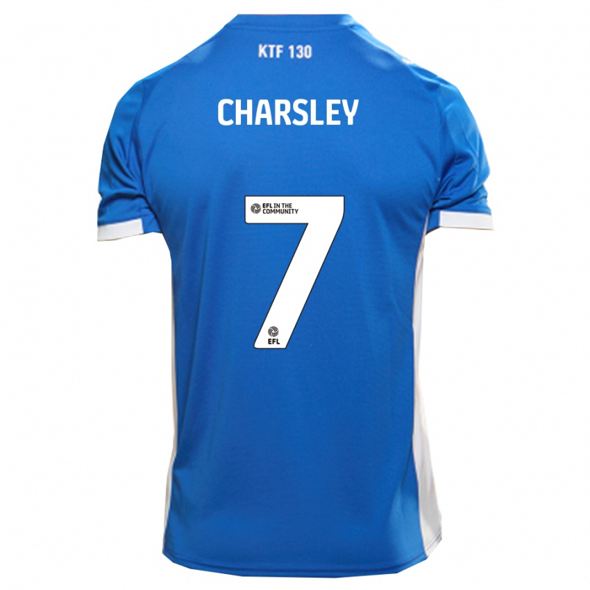 ילדים הארי צ'ארסלי #7 כחול לבן ג'רזי ביתית 2025/26 חולצה קצרה