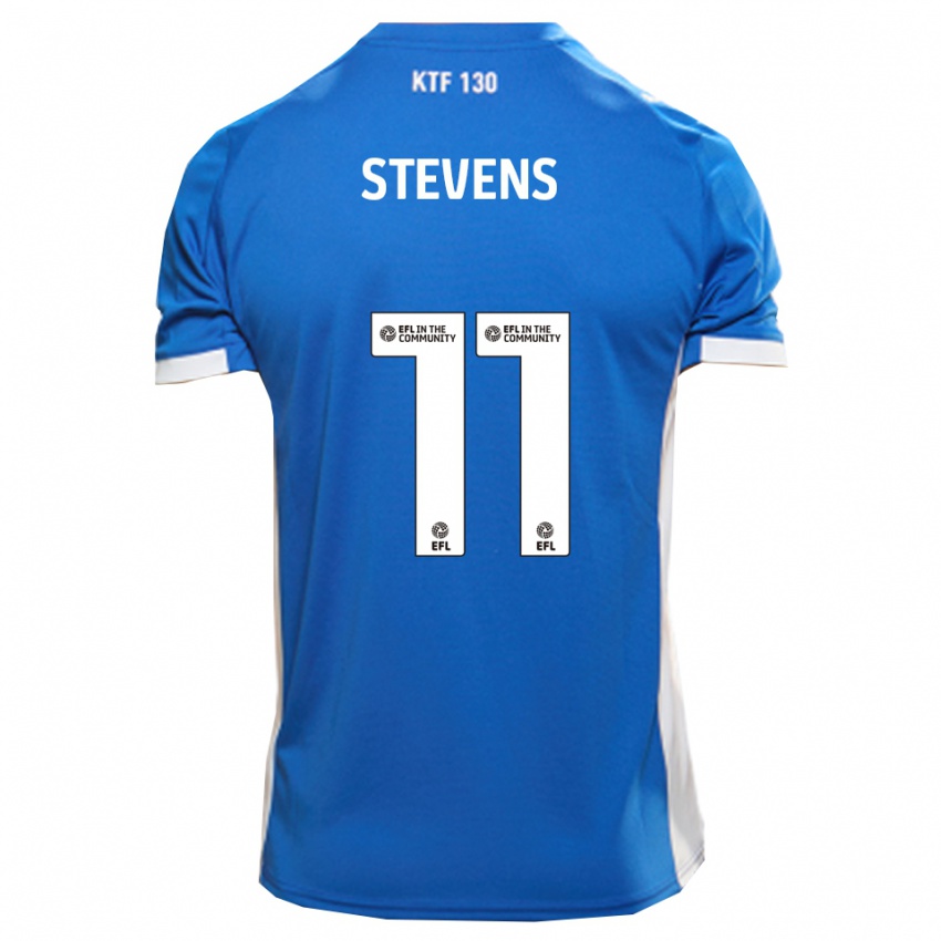 ילדים ג'ק סטיבנס #11 כחול לבן ג'רזי ביתית 2025/26 חולצה קצרה