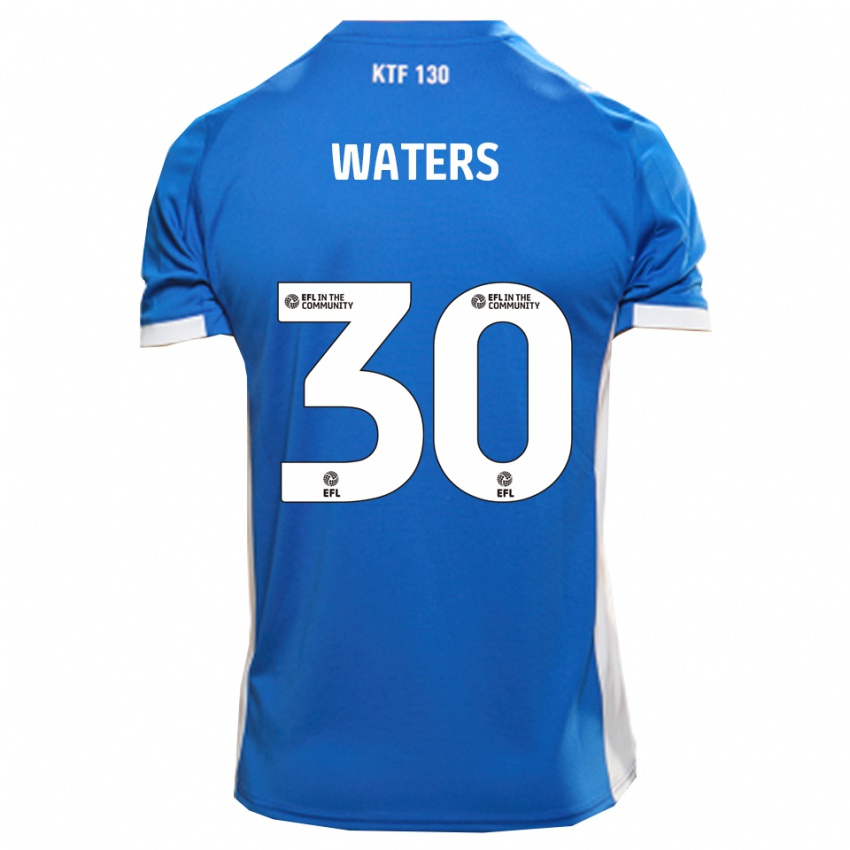 ילדים בילי ווטרס #30 כחול לבן ג'רזי ביתית 2025/26 חולצה קצרה