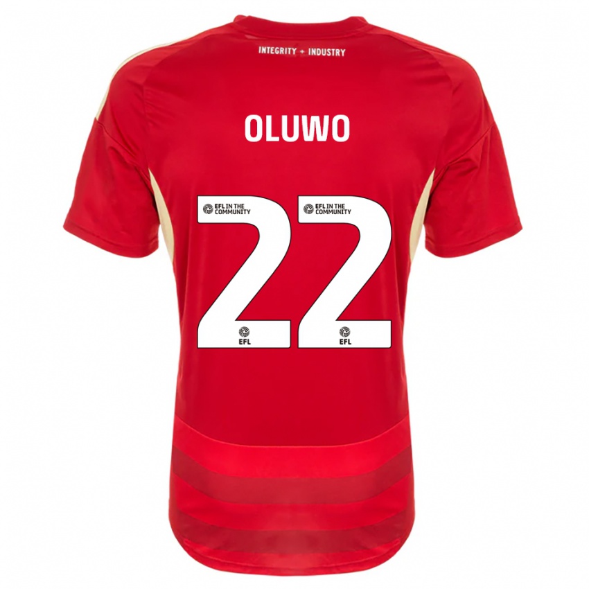 ילדים אדבולה אולובו #22 אדום לבן ג'רזי ביתית 2025/26 חולצה קצרה