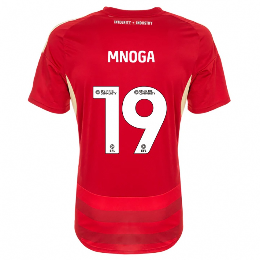 ילדים חאג'י אמנוגה #19 אדום לבן ג'רזי ביתית 2025/26 חולצה קצרה