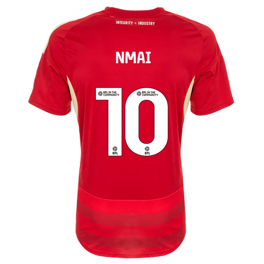 ילדים Kelly Nmai #10 אדום לבן ג'רזי ביתית 2025/26 חולצה קצרה