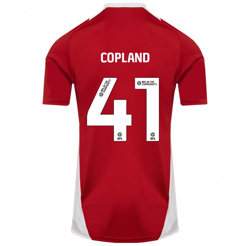 ילדים Jack Copland #41 אדום לבן זהב ג'רזי ביתית 2025/26 חולצה קצרה