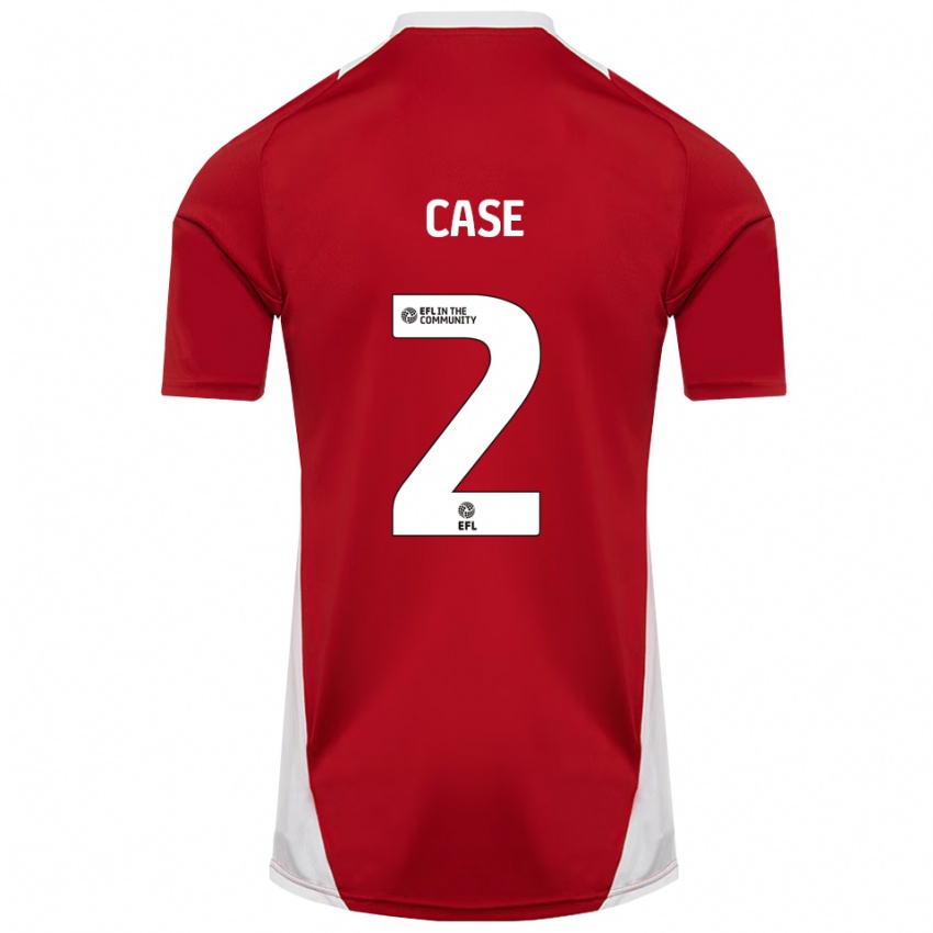 ילדים Ollie Case #2 אדום לבן זהב ג'רזי ביתית 2025/26 חולצה קצרה