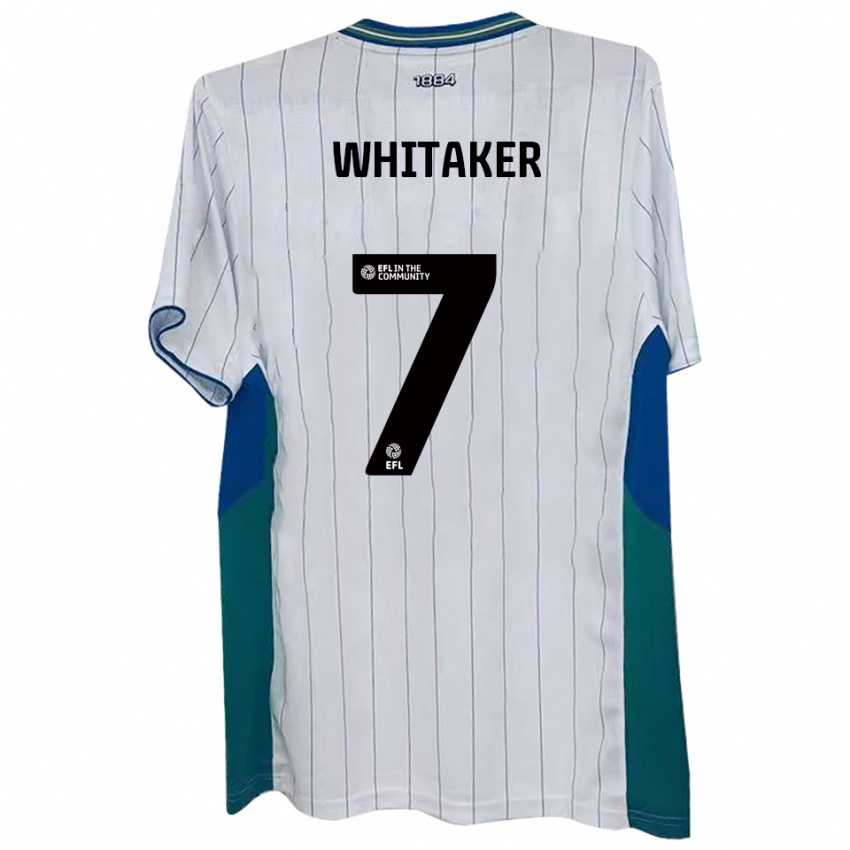ילדים צ׳ארלי ג׳יי ויטאקר #7 לבן ירוק כחול ג'רזי ביתית 2025/26 חולצה קצרה