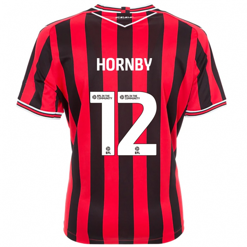 ילדים סם הורנבי #12 אדום שחור ג'רזי ביתית 2025/26 חולצה קצרה