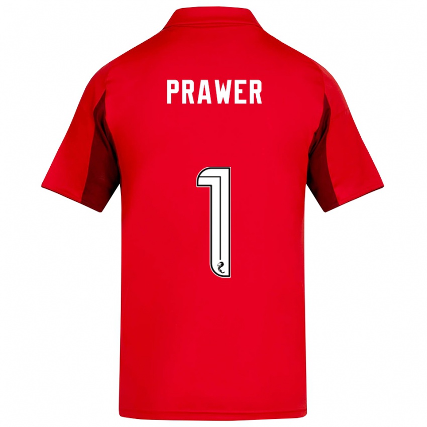 ילדים אנה פראוור #1 אדום בורדו ג'רזי ביתית 2025/26 חולצה קצרה