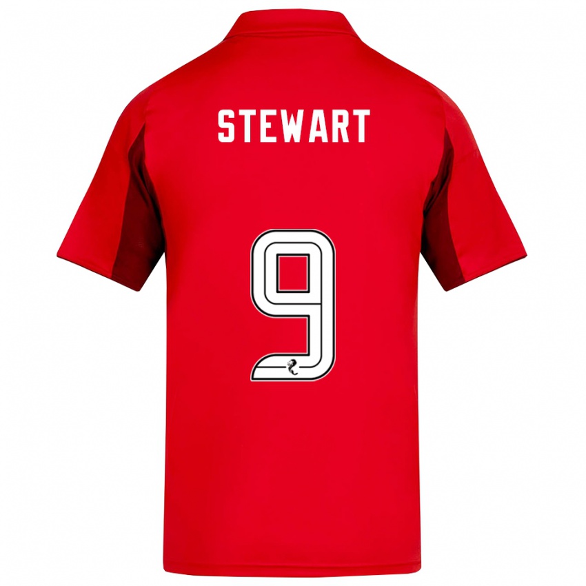 ילדים האנה סטיוארט #9 אדום בורדו ג'רזי ביתית 2025/26 חולצה קצרה