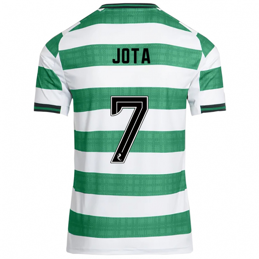 ילדים ז'ואאו פיליפה #7 ירוק לבן ג'רזי ביתית 2025/26 חולצה קצרה